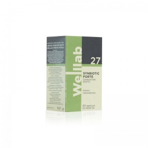 БАД с пробиотиками и пребиотиками Welllab Synbiotic Forte, 60 капсул